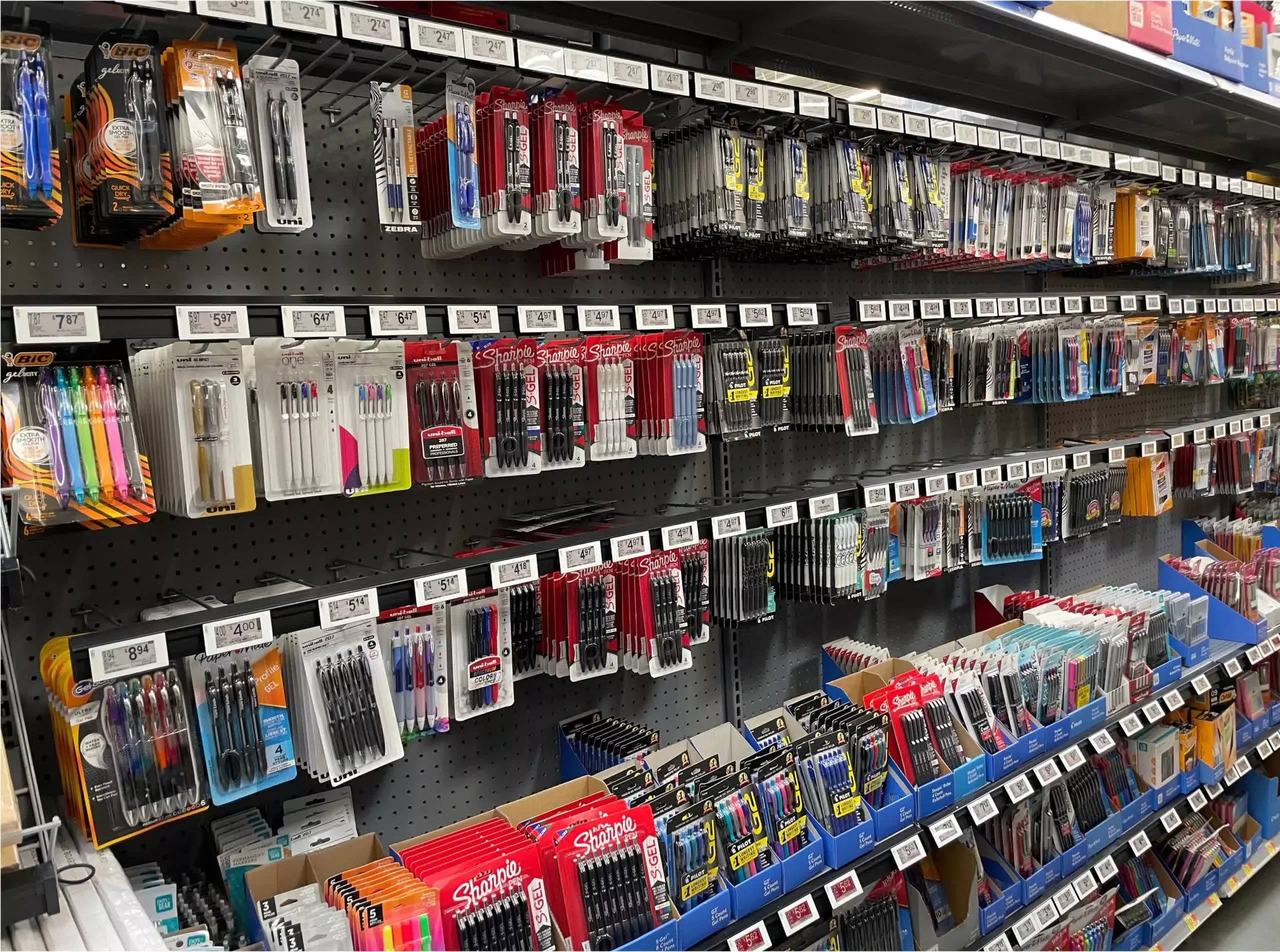 ESL at Walmart Stores – writing instruments aisle