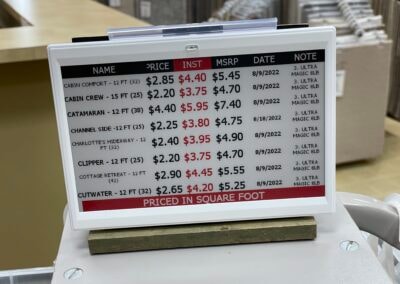 Vusion 7.4 inch ESL display